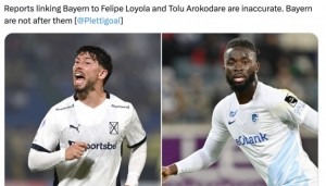 足球投注-辟谣！德天空记者：拜仁有意引进洛约拉和阿罗科达雷的传闻不实